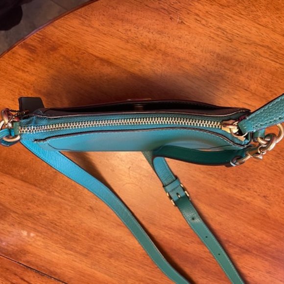 Coach Chaise Pebble Leather Bright Green Crossbody - Used - Picture 8 of 14